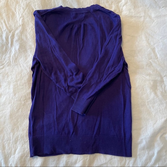 Purple Gap 3/4 Sleeve Cardigan - Picture 4 of 4